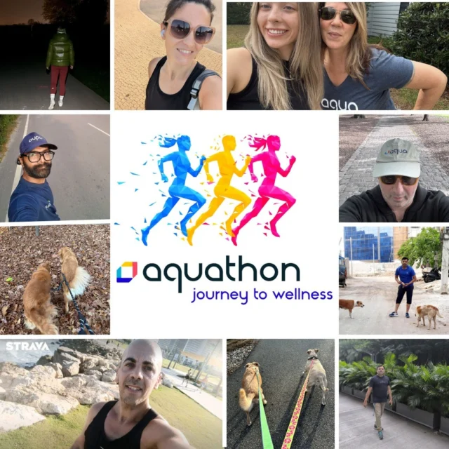 Last month, we hosted Aquathon 2024 – our 4th annual global step competition! 🌟 This incredible event brought over 100 Aquarians together from across the globe to step up for wellness, have fun with friends, family, and give back to the community. 

Here's what we accomplished:
🏃‍♀️ Total Steps Taken: 6,207,361M
💰 Total Raised: $1,370 for NATAL, Israel's Trauma and Resiliency Center, a nonprofit dedicated to trauma treatment and resiliency building.
🎉 Winning Team: Step Force with an impressive 1,018,812M steps!

A special shout-out to our Top 3 Individual Winners who each crushed 180,000+ steps:
🥇 Anke Müller,
🥈 Dorababu Moturi 
🥉 Suresh Kumar Baratam

Whether walking solo, with family, or with furry friends, #Aquathon was a fantastic way to connect, stay active, and make an impact. A huge thank you to everyone who participated and helped make this year’s event such a success.

👏 Let’s give a big round of applause to all participants and keep stepping forward, together! 💙